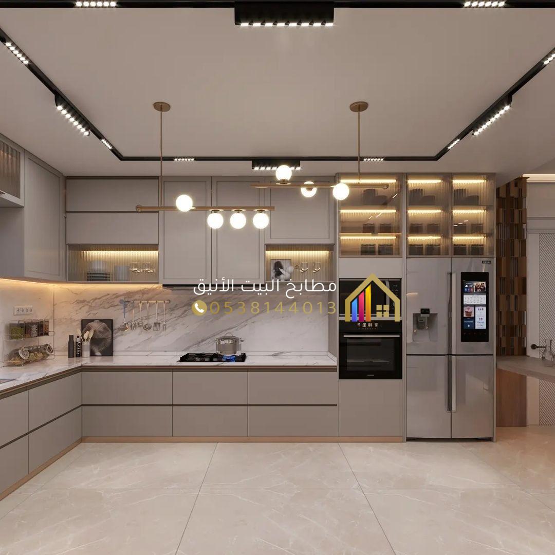 تصميم مطبخ مفتوح أمريكي في الرياض